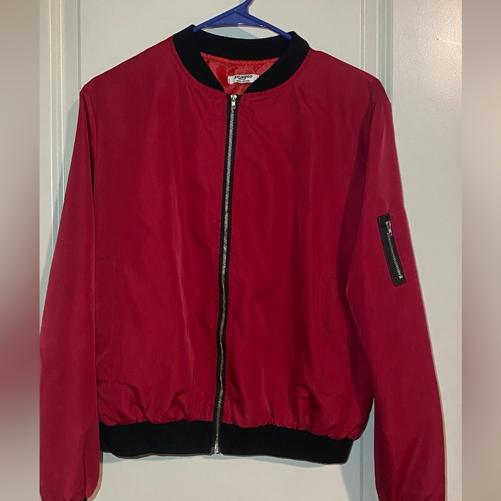 Medium Women’s Red Bomber Jacket
